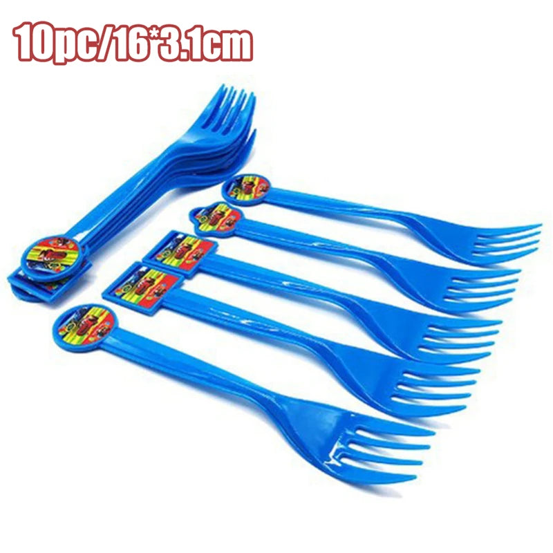 Disney Cars Birthday Decoration Cartoon Lightning Mcqueen Party Paper Plates Napkins Cups Balloon Event Supplies Baby Shower Kid