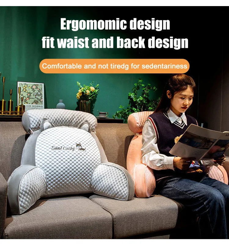 Home Portable Summer Ice Silk Cushion Multifunctional Detachable Waist Cushion