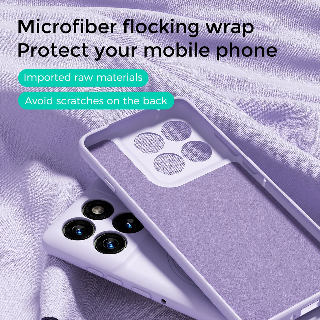 For Motorola Moto Edge 60 Pro Case Hand Feel Liquid Silicone Magsafe Soft Mobile Phone Cover