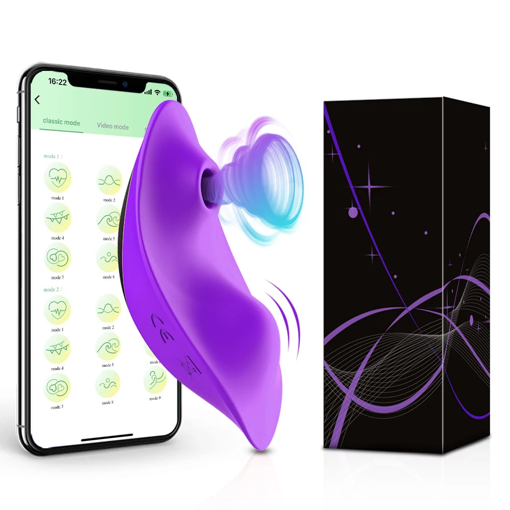 APP Sucking  Sex Toy Vibrator for Women Clitoris Stimulator Female Wearable Clit Sucker 2 in 1 for Women 's Panties Adult Goods