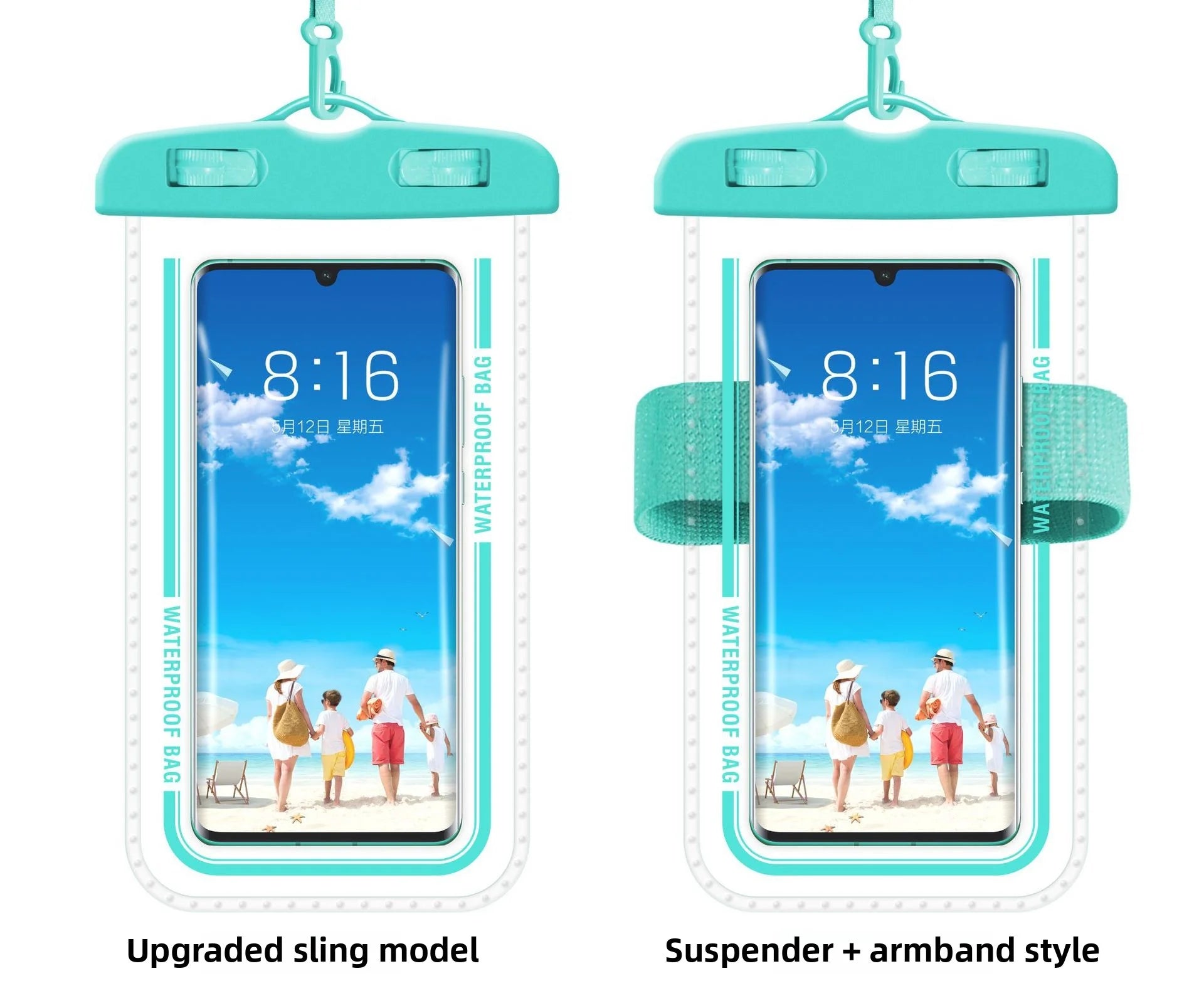 IPX8 30m Waterproof Phone Bag Pouch Case For Apple iPhone Xiaomi Samsung Swimming Diving Clear Armband Touchable Lanyard