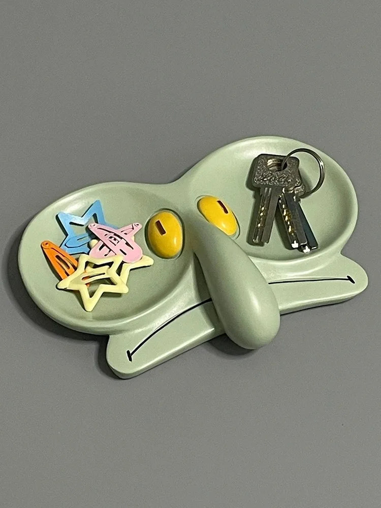 Desktop Cartoon Octopus Brother Glasses Holder Jewelry Box Storage Tray Decorative Items Creative and Cute Home Decoration