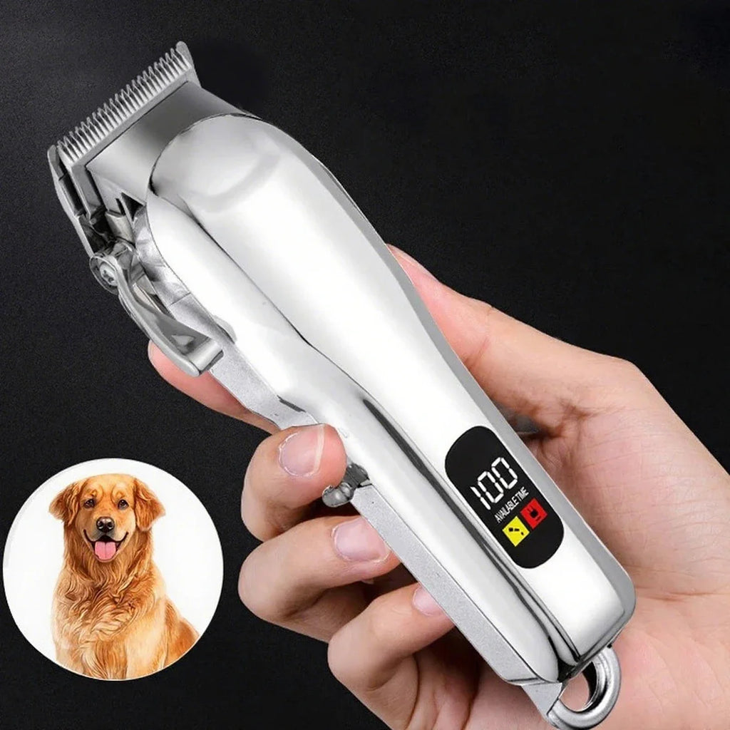 Professional Pet Grooming Cordless Clipper Low Noise Electric Hair Trimmer for Dogs and Cats