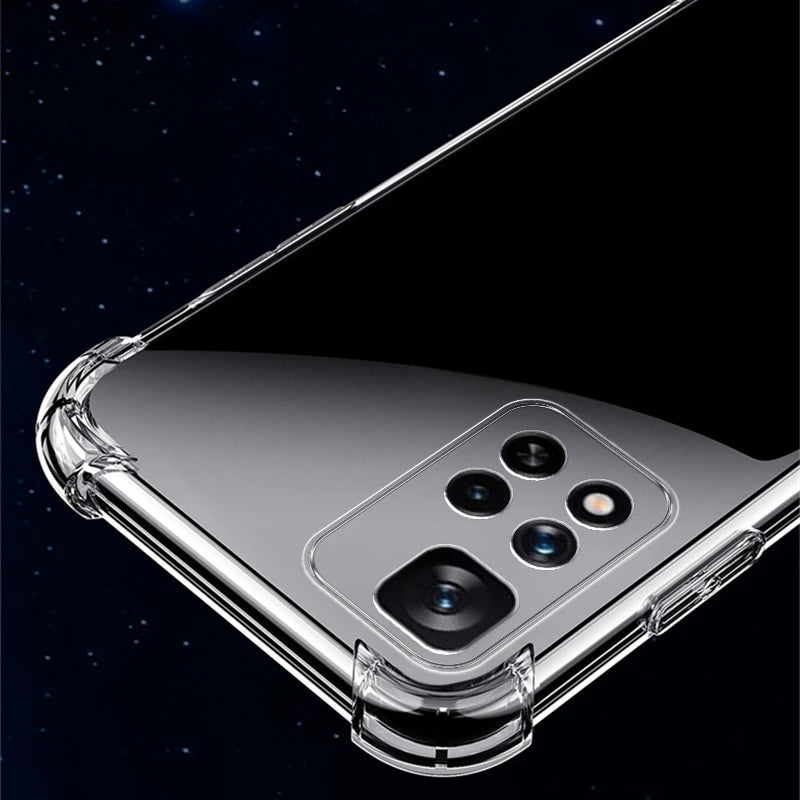 Clear Cover For Xiaomi Redmi Note 10 11 12 4G 10s 11s 12s 12 Pro A1 A2 Plus 10 2022 10C 12C 13 13C 5G Transparent Silicone Case