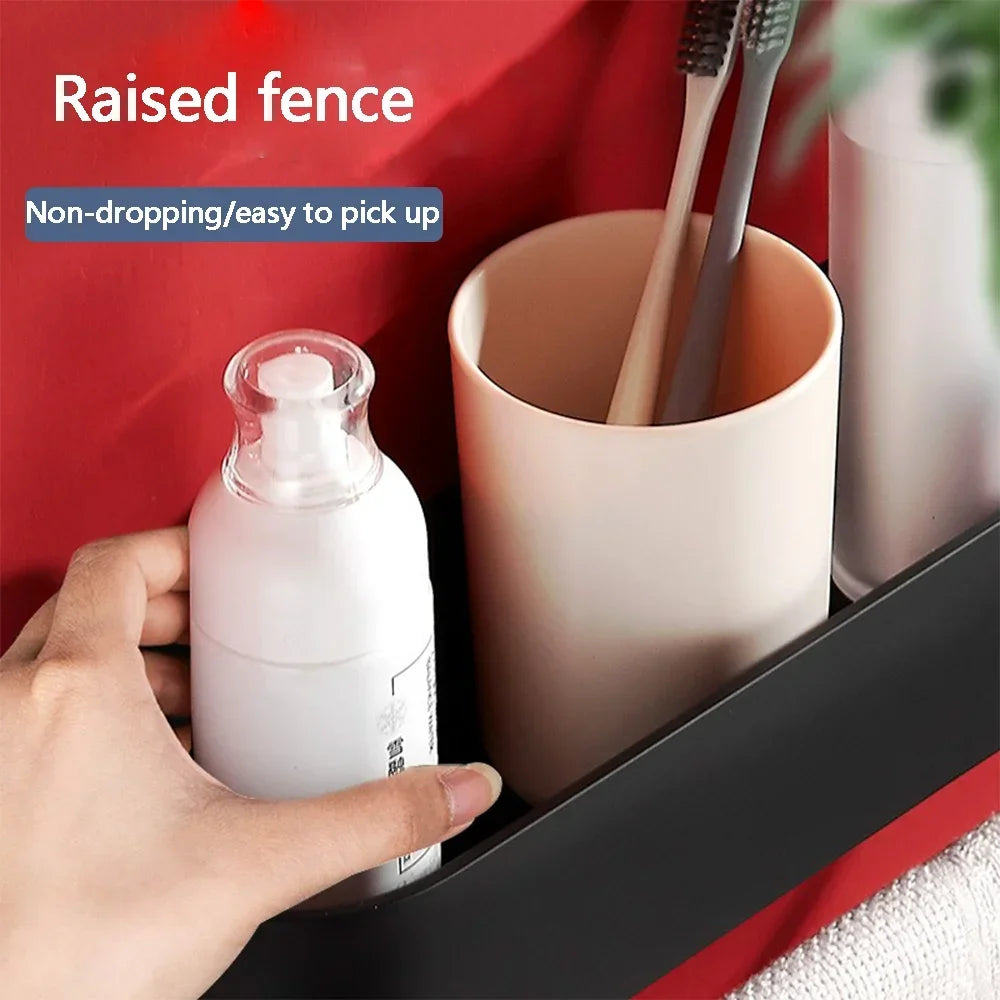 Aluminum Toilet Storage Rack Wall Mounted Bathroom Storage Rack Things for Bathrooms Organizer Bathroom Accessory