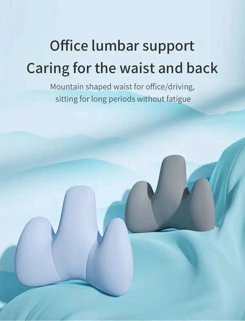 Memory Foam Cushion Pain Relief Support Pillow Car Seat Waist Cushion Relieve Back Pain Soft and Comfortable For Office Home Car