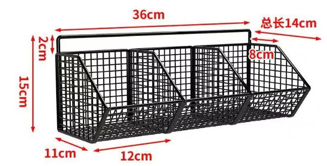 Kitchen Wall Hanging Storage Rack Multi-functional Onion Ginger Garlic Storage Rack Storage Box Basket Vegetable Basket