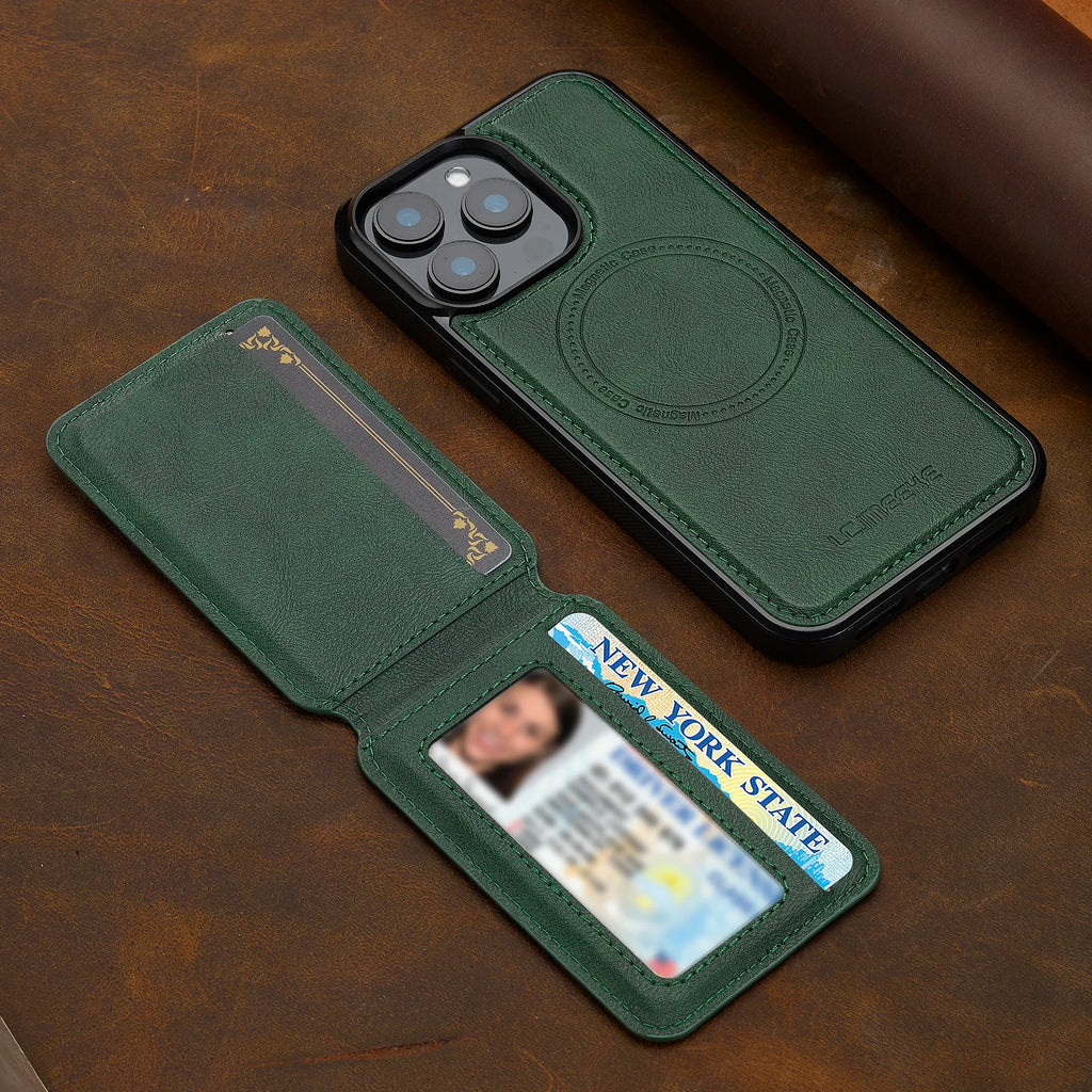 Detachable Magnetic 2 In 1 Leather Case For iPhone 16E 17 1615 14 13 12 11 Pro XS Max Air XR 8 7 Plus SE Card Pocket Phone Cover