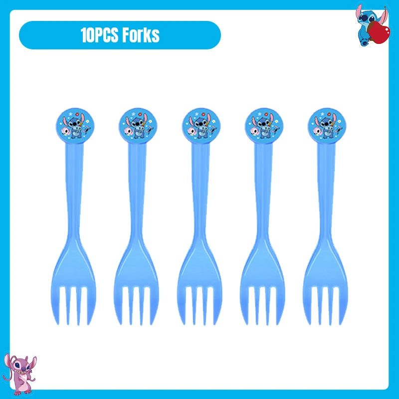 Disney Stitch Birthday Party Decoration Tableware Balloon Cup Plate Banner Backdrop Lilo And Stitch Theme Party Supplies Favors