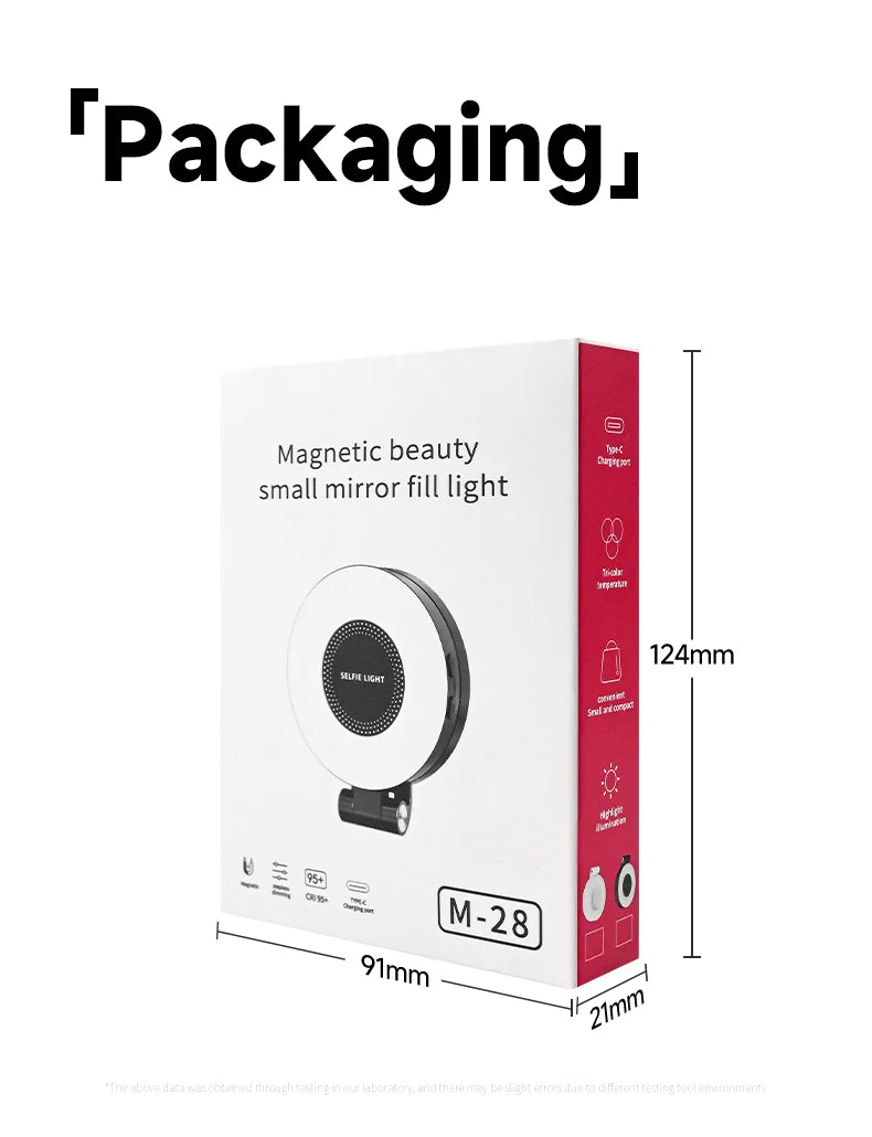 LED Selfie Fill Light for Magsafe Phone Adjustable Brightness Magsafe-Compatible Smartphone Vlog Photography Video Accessory