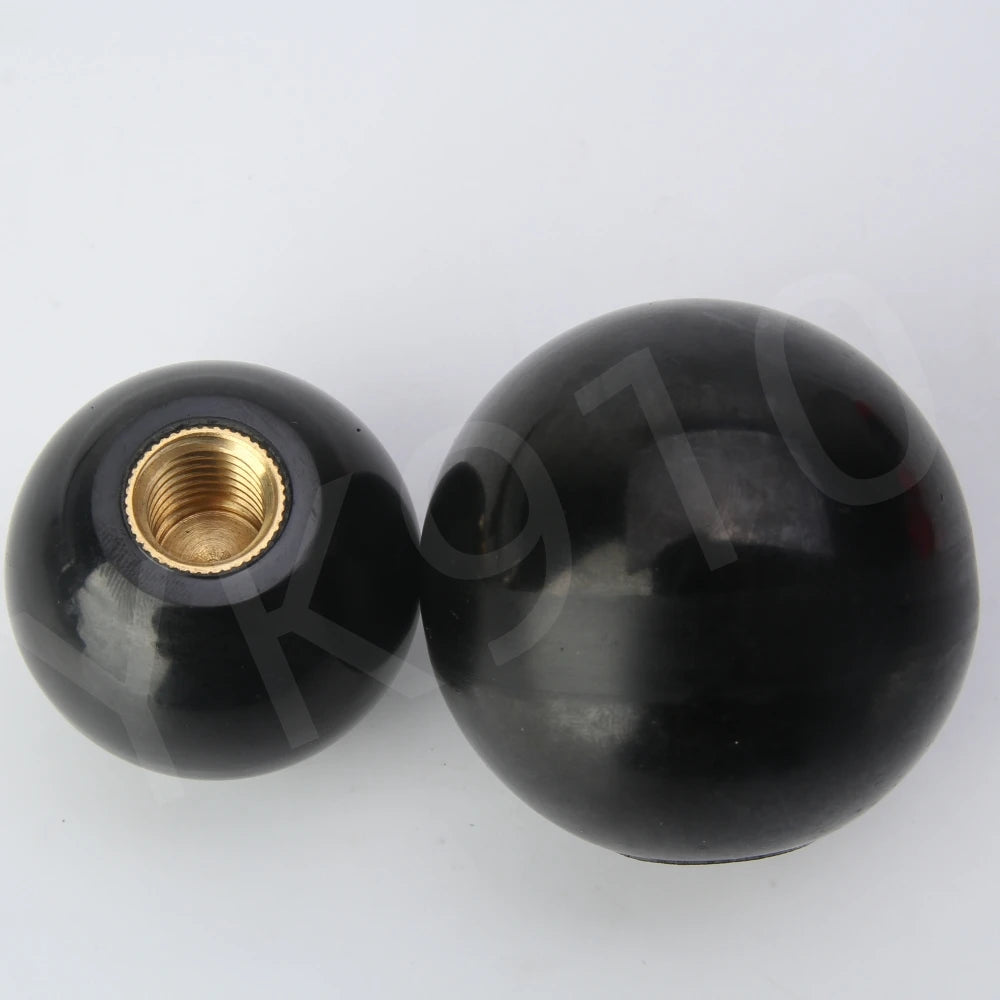 M4~M16 Black Red Bakelite Ball Lever Knobs Brass Screw Nut Grip Handles Of Furniture Or Machine Tool Replacement