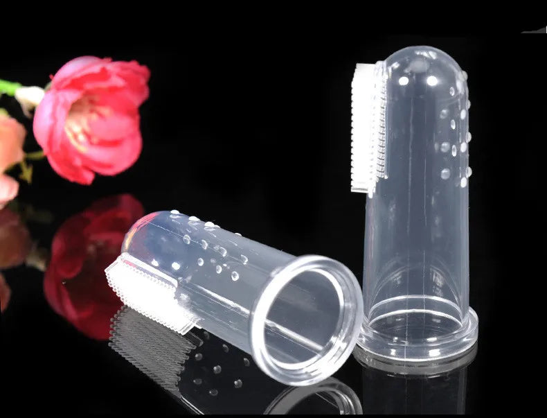 Super Soft Finger Pet Toothbrush Teddy Dog Brush Off Bad Breath Tartar Teeth Care Dogs Cat Cleaning Supplies Pet Tooth Brush