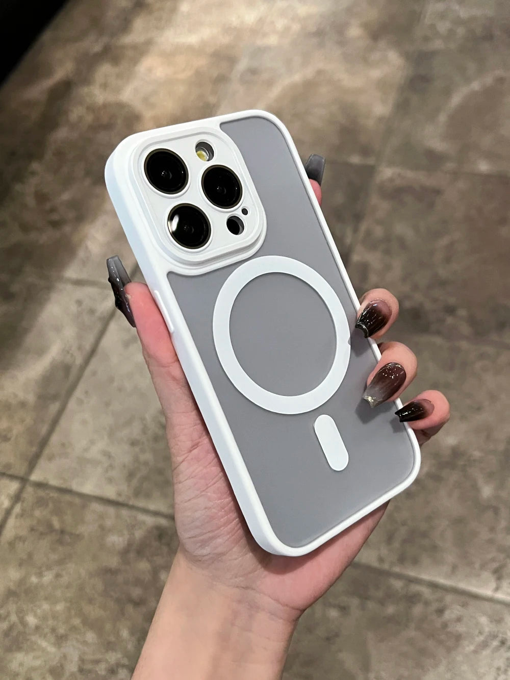 Matte For Magsafe Magnetic Case For iPhone 16 15 Pro Max 14 13 12 11 Frosted Translucent Wireless Charge Shockproof Bumper Cover