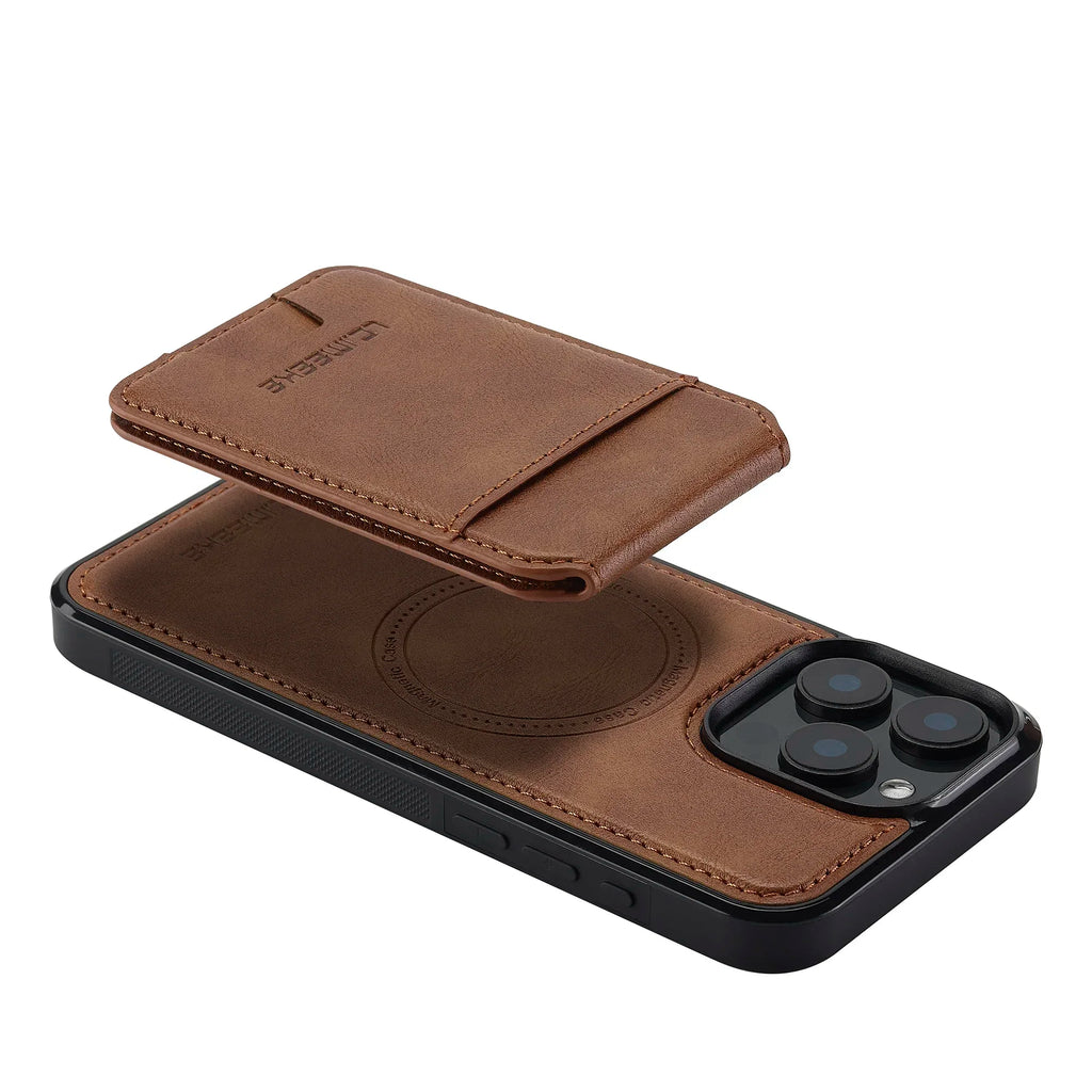 Detachable Magnetic 2 In 1 Leather Case For iPhone 16E 17 1615 14 13 12 11 Pro XS Max Air XR 8 7 Plus SE Card Pocket Phone Cover