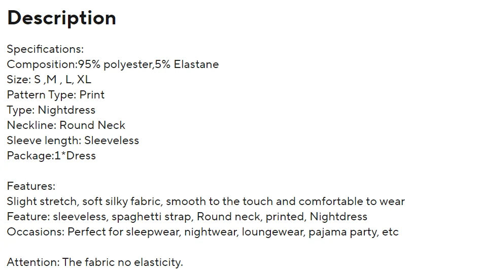 Women's Sleepwear Summer Floral Print Satin Nightgown Casual Sleeveless Backless Slip Night Dress Sexy Nightdress Home Clothes