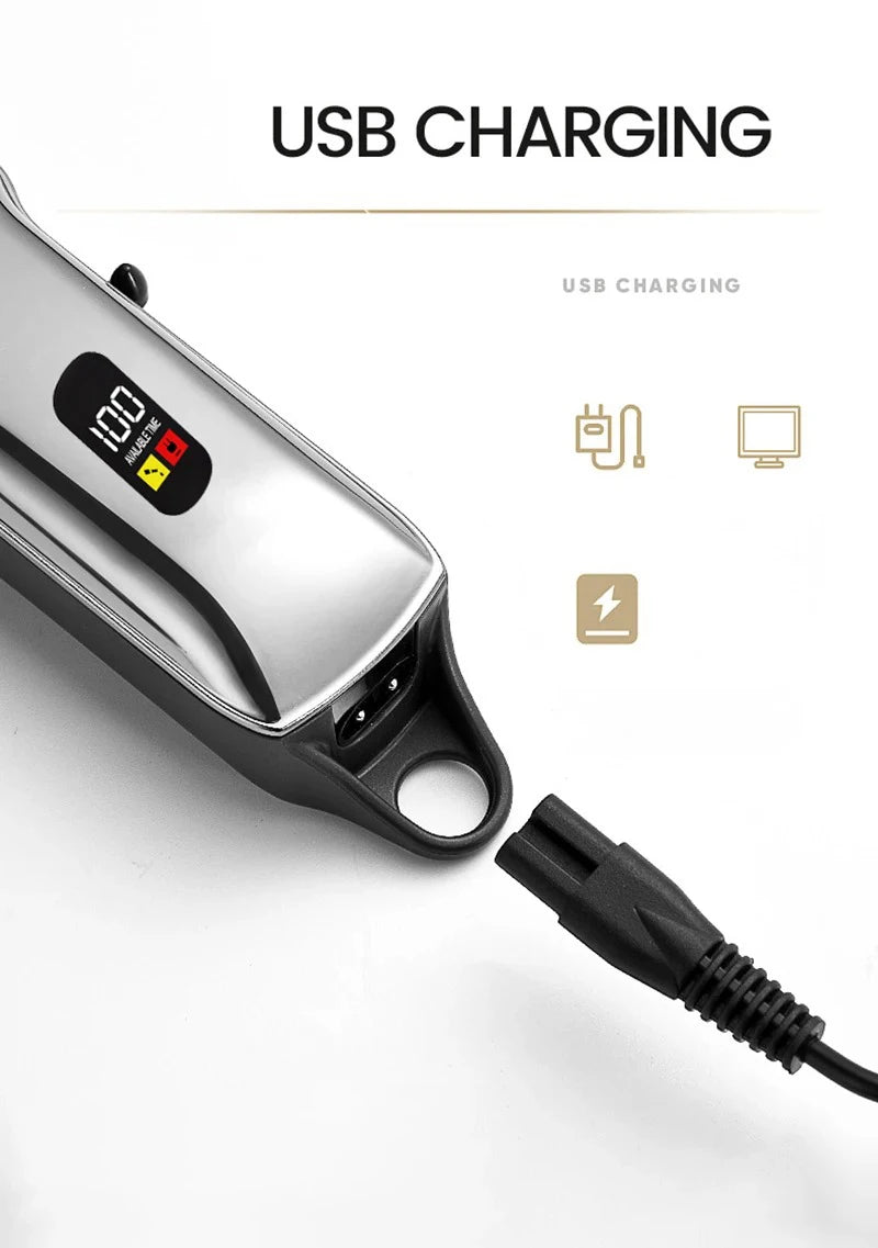 Professional Pet Grooming Cordless Clipper Low Noise Electric Hair Trimmer for Dogs and Cats