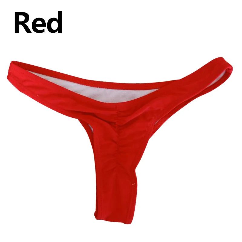 Fashion Ladies Thong Panties Solid Color Women Underwear G-string Swimwear Briefs Summer Women Sexу Bikini Bottom Beachwear