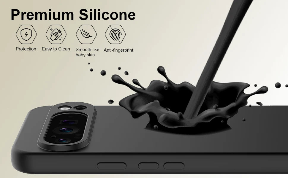 High Quality Skin-friendly Soft Silicone Anti-Drop Phone Case For Google Pixel 10 Pro XL 9 8 7 9A 8A 7A Shockproof Protect Cover