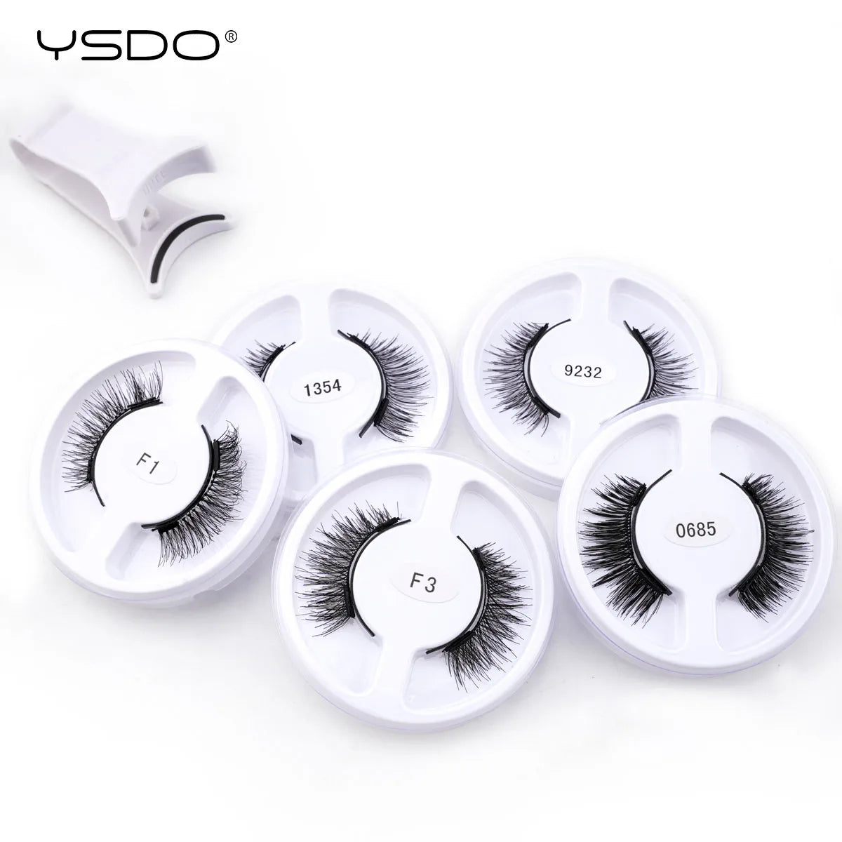 YSDO Upgrade Magnetic False Eyelashes 5 pair Set Eyelash Extension 3D Natural Lashes 3-Step Press On Fake Lash Handmade EyeLash