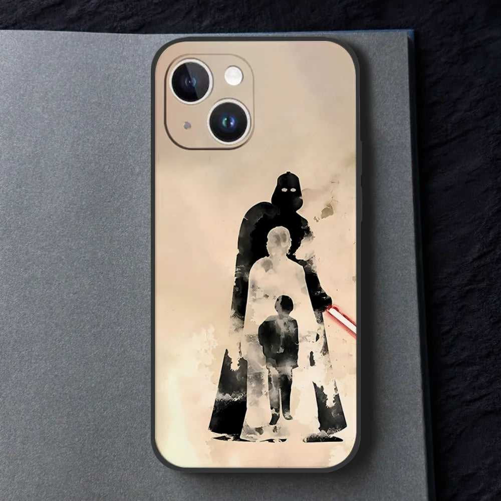 Cool A- Anakin S-Skywalker Phone Case For Iphone 16 15 11 13 14 Pro Max 7 8 Plus X Xr Xs Max 12mini Black Shell Cover Case