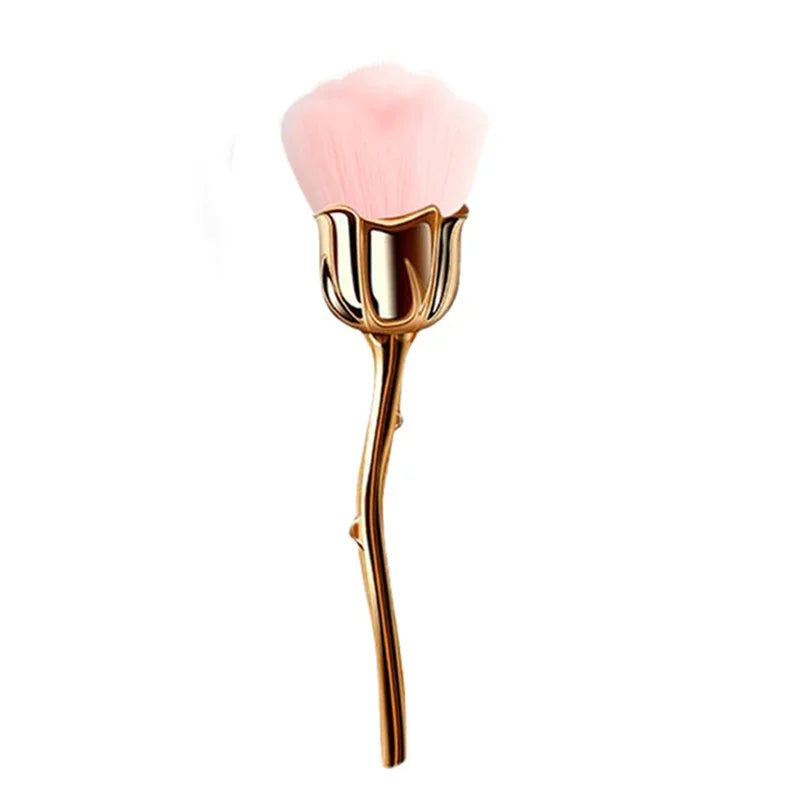 Flower Rose Nail Art Brush Remove Nail Dust Brushes Acrylic UV Gel Polish Powder Cleaning Tool Beauty Makeup Brushes