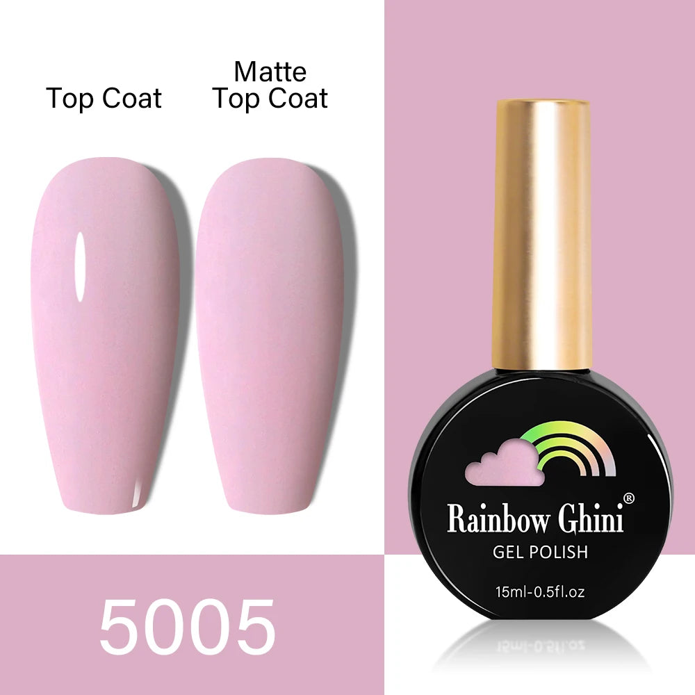 RG HEMA TPO FREE Neon Glitter Gel Nail Polish 15ml Nail Art Manicure Semi Permanent Gel Hybrid Varnishes Top Base Coat UV Nail