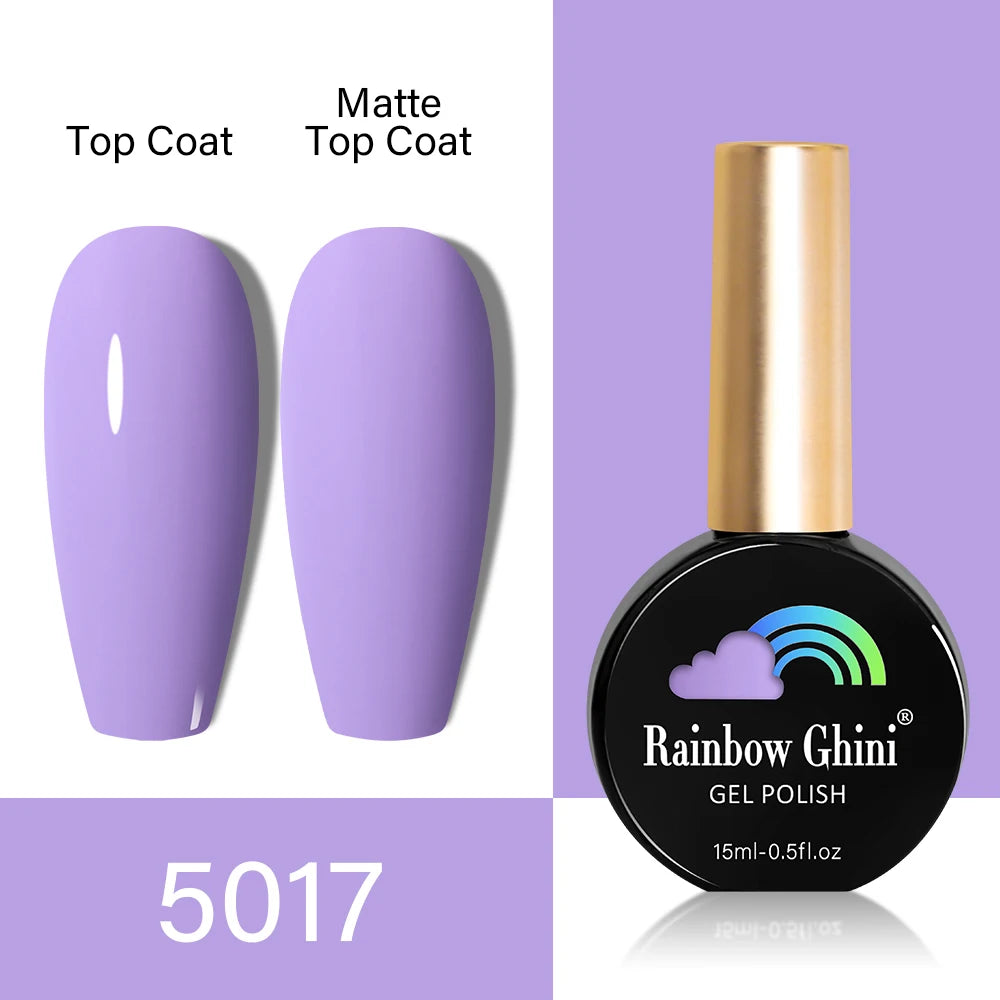 RG HEMA TPO FREE Neon Glitter Gel Nail Polish 15ml Nail Art Manicure Semi Permanent Gel Hybrid Varnishes Top Base Coat UV Nail