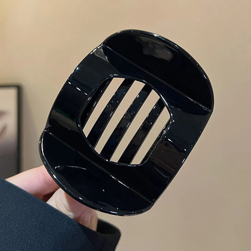 2025 New Korean Style French Flat Hair Clip Claws Hair Accessories Women's Spring Clip Leopard Hair Clip Top Simple Headpiece