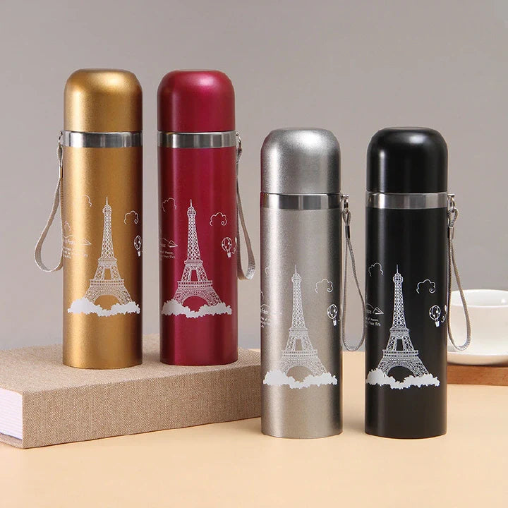 500ml Stainless Steel Metallic Insulated Vacuum Flask Travel Water Bottle