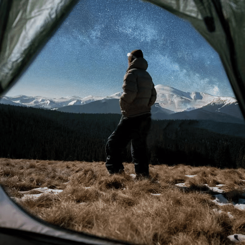 Bright LED Rechargeable Headlamp with Motion Sensor for Outdoor Activities