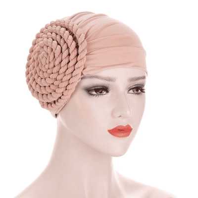 Elegant Braided Turban Head Wrap for Women - Soft, Stylish, Versatile Headwear
