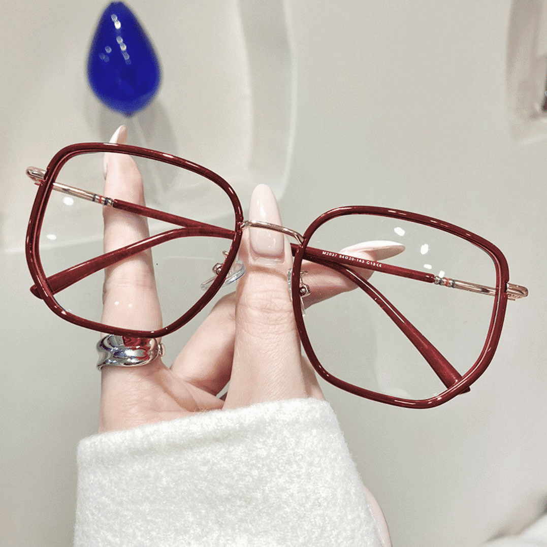 Ultralight Anti-Blue Light Retro Green Frame Reading Glasses, Screen Eye Strain Relief