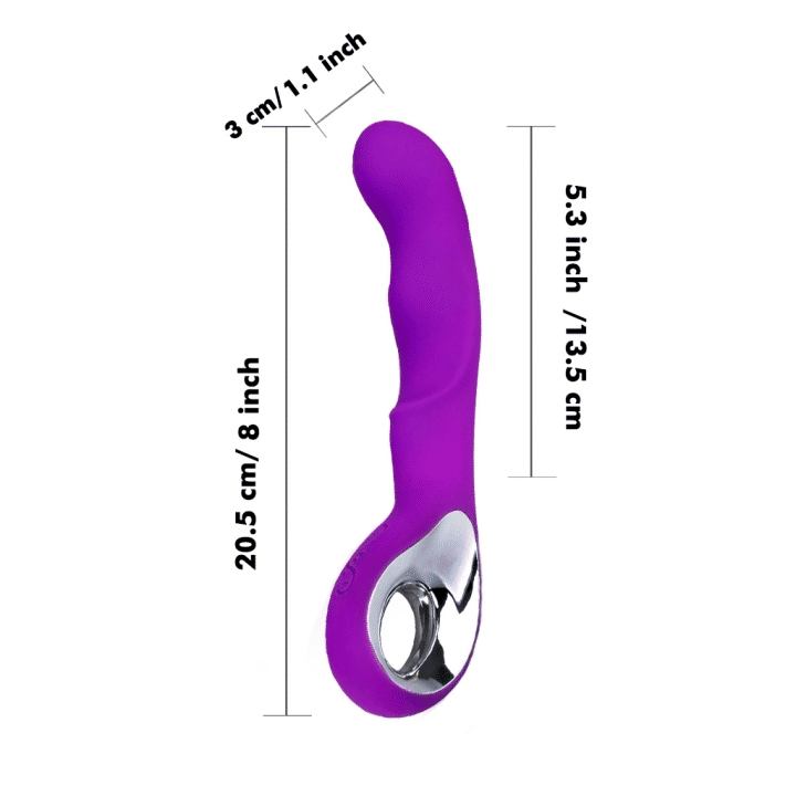 RUNSONE USB Rechargeable G-Spot Vibrator Wand - 10 Frequencies for Women