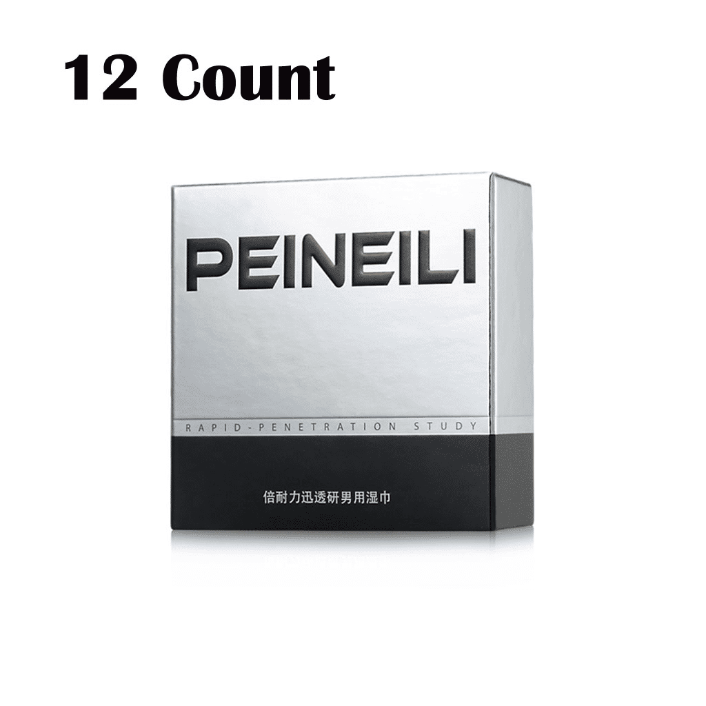 Peineili Male Delay Wipes: Enhanced Performance, Natural, Discreet 12/24 Count