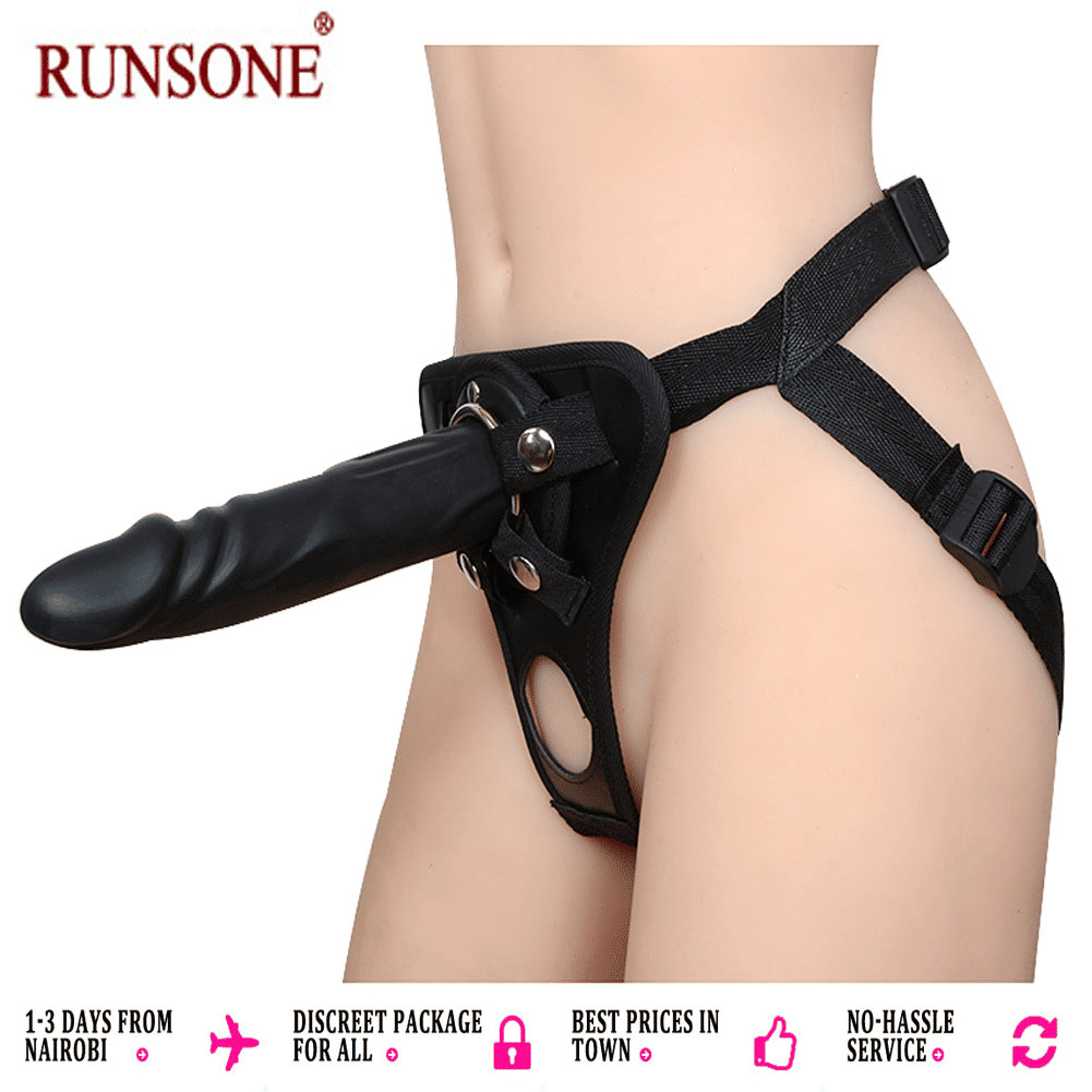 Adjustable Strap-On Harness with Realistic Dildo for Couples & Individuals