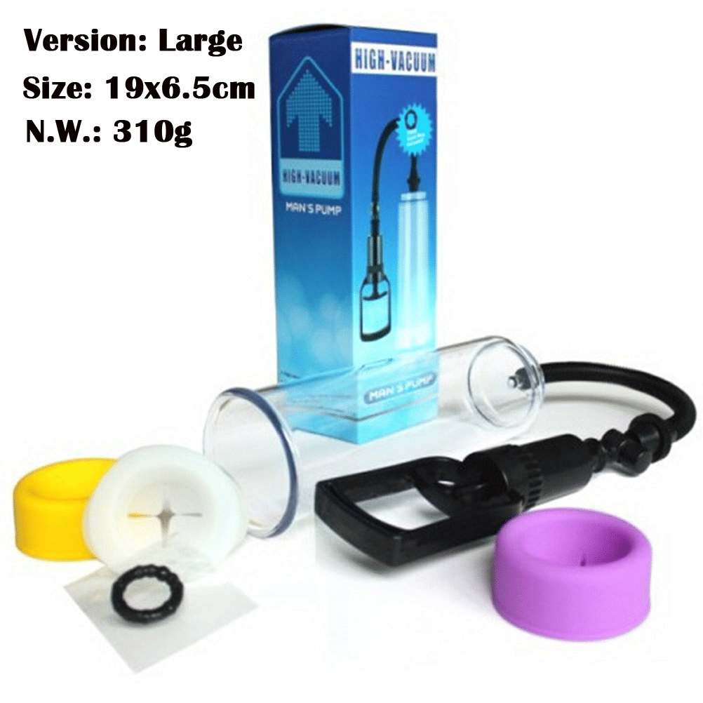 Premium Manual Penis Vacuum Pump: Air Pressure Device for Male Erection Enhancement