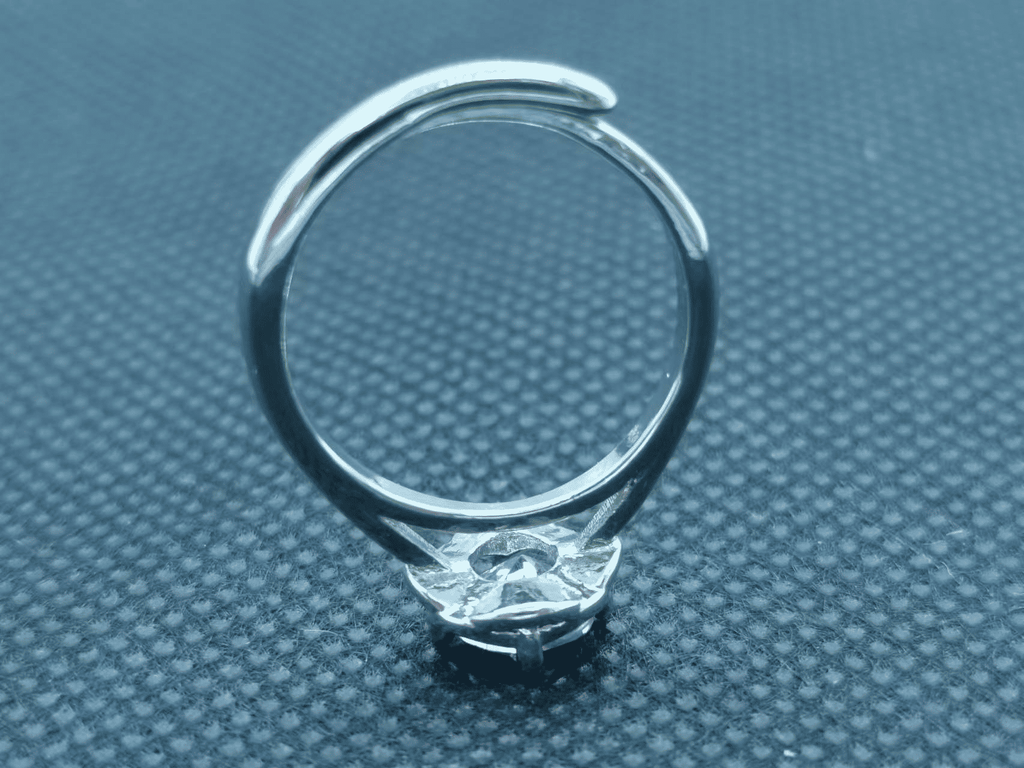 Elegant Adjustable Silver Plated Diamond Ring for Women - Wedding Engagement Gift