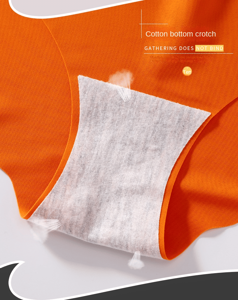 Baldur 5-Pack Women's Seamless Ice Silk Quick-Dry Panties - Comfy, Invisible Briefs