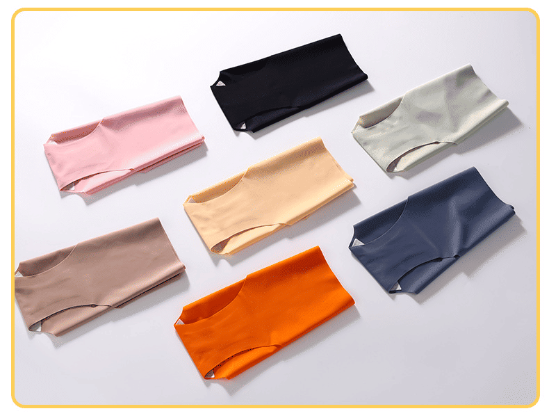 Baldur 5-Pack Women's Seamless Ice Silk Quick-Dry Panties - Comfy, Invisible Briefs