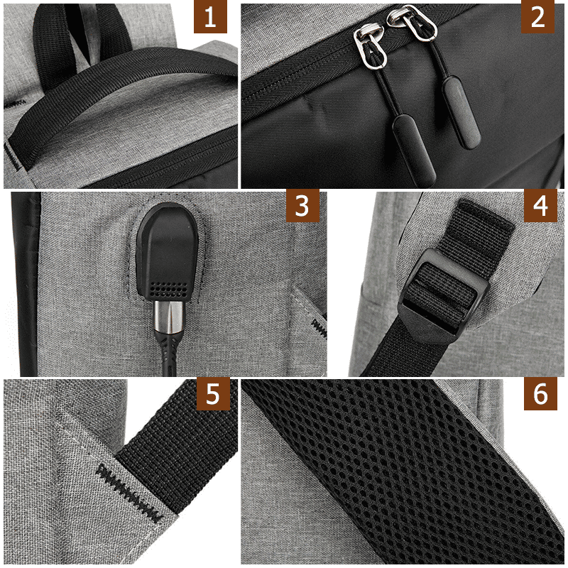 Spacious 15.6-inch Laptop Backpack with USB Charging Port & Large Capacity