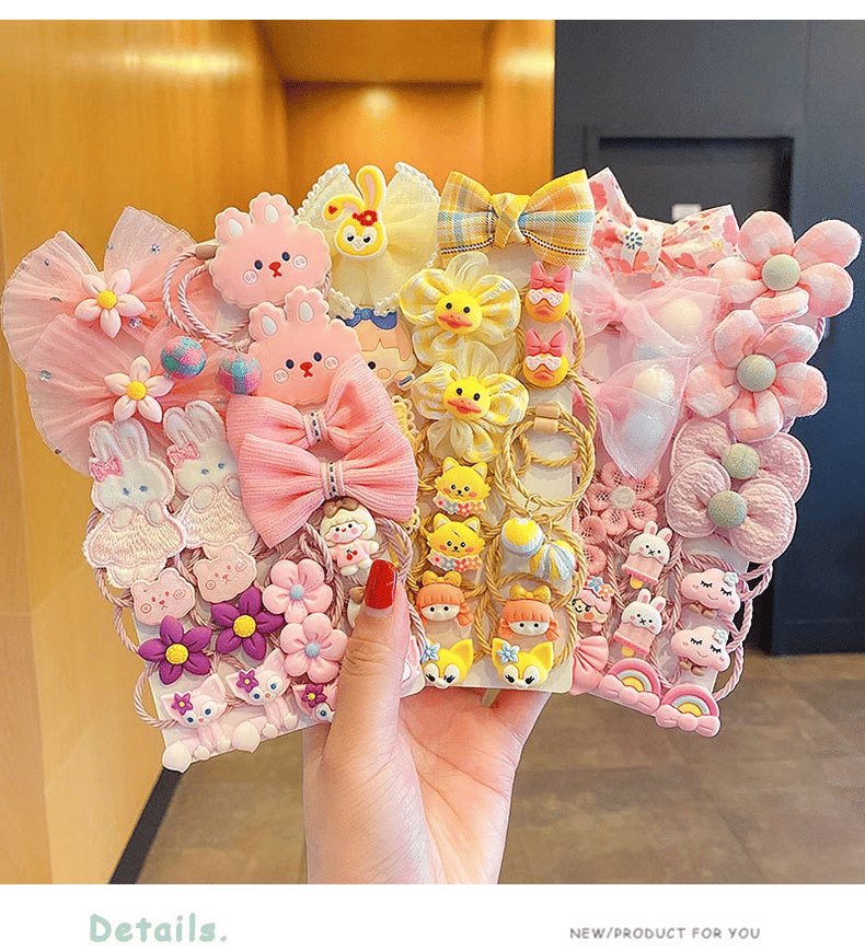 Cute Bling Candy Color Elastic Hair Ties for Girls, Toddlers, Kids