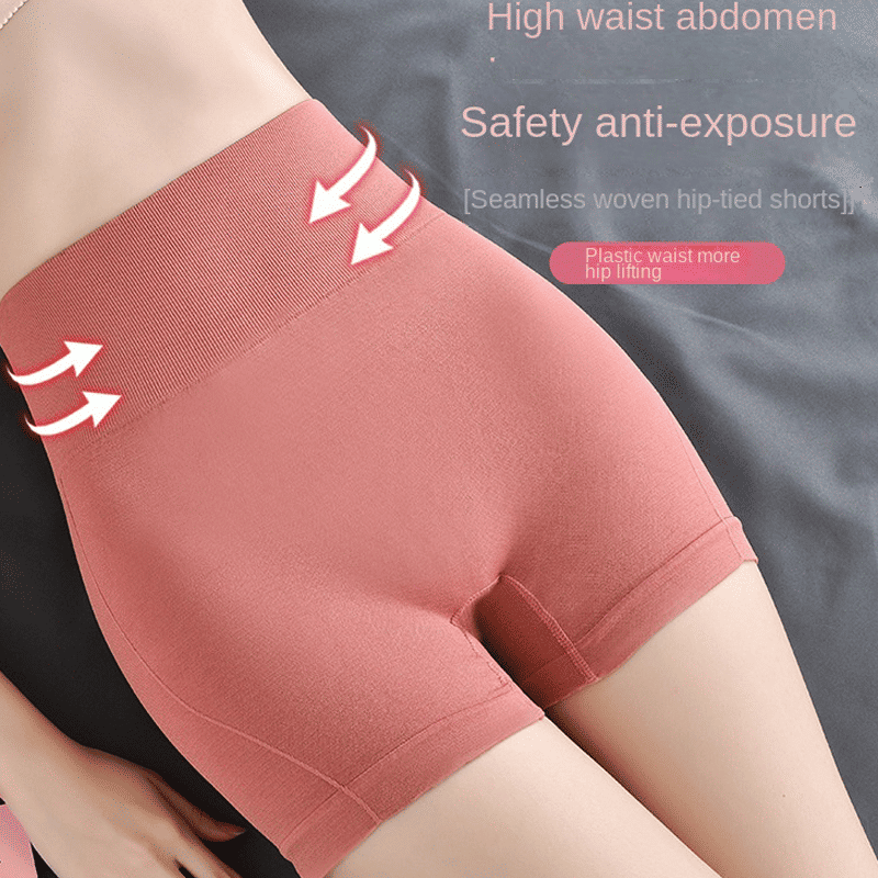 Freyr 3Pcs Women's Seamless High-Waist Tummy Control Panties, Lightweight Nylon Underwear