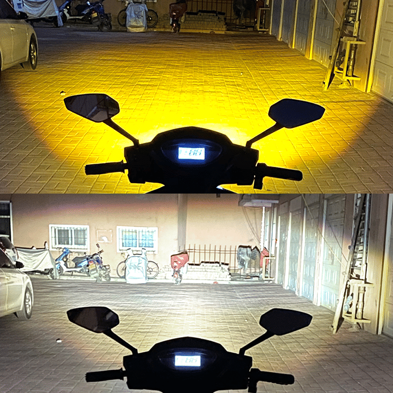 RV11 Bi-LED Motorcycle Headlight Bulb H4 32W 16000 Lumens Dual Color