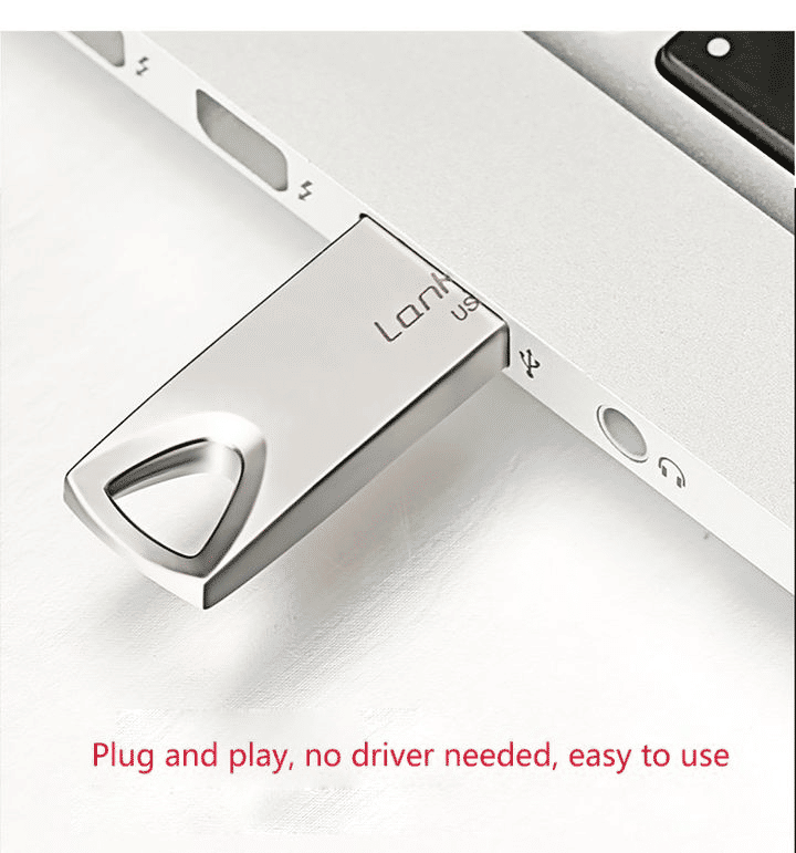Premium Metal USB Flash Drive: High-Speed 2.0 Data Storage Disk, 16GB 32GB 64GB