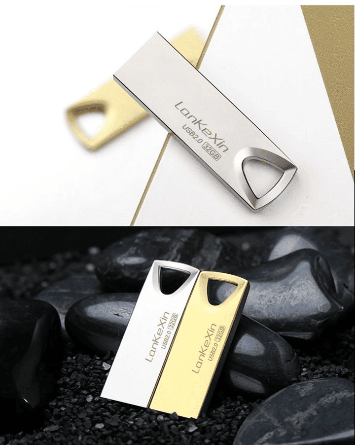 Premium Metal USB Flash Drive: High-Speed 2.0 Data Storage Disk, 16GB 32GB 64GB