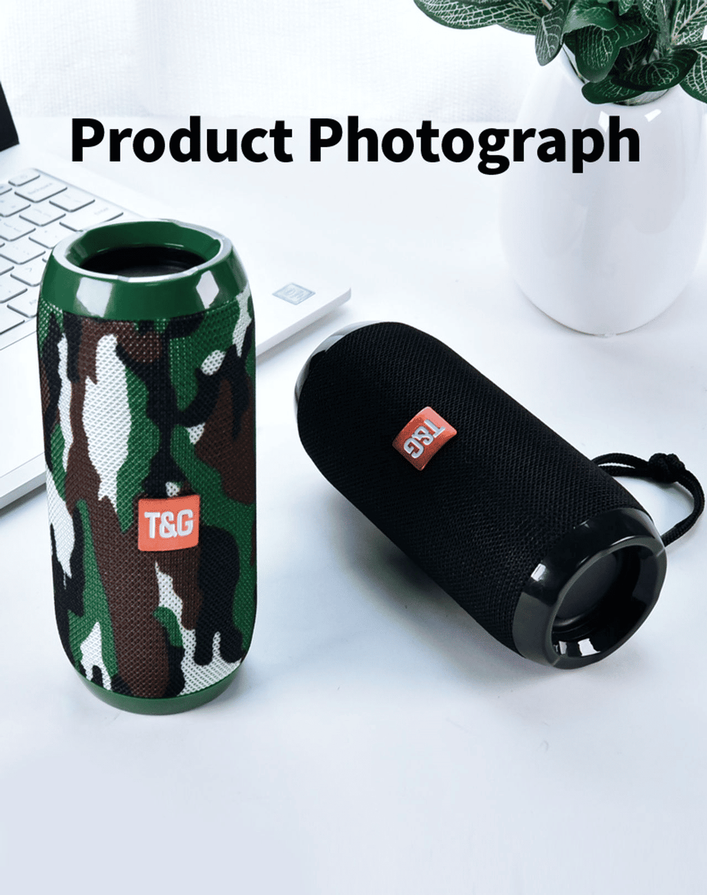 TG117 Portable Bluetooth Speaker Hi-Fi Wireless Loudspeaker with USB/TF Card Support