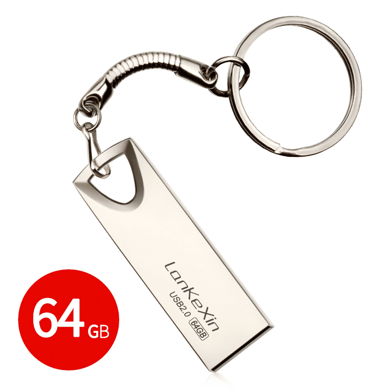 Premium Metal USB Flash Drive: High-Speed 2.0 Data Storage Disk, 16GB 32GB 64GB