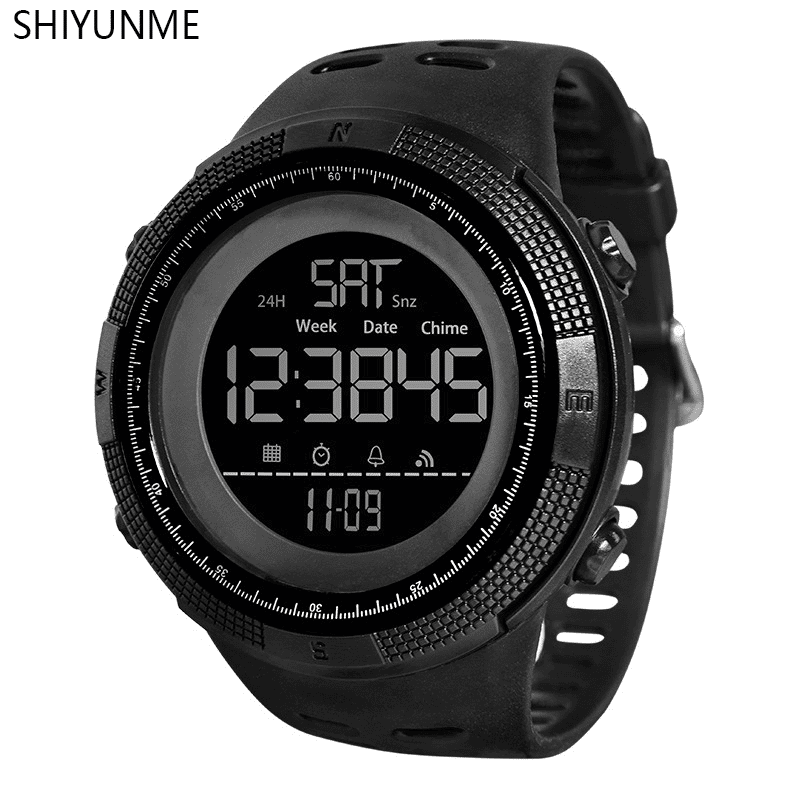 Men's Multifunction LED Digital Sport Watch - Waterproof Chronograph Alarm