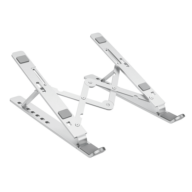 RichRipple Premium Aluminum Alloy Foldable Laptop Stand - Ergonomic Adjustable Riser