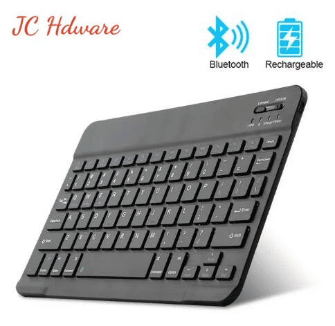 Ultra-Portable JC Mini Bluetooth Wireless Rechargeable Keyboard for Tablets & Laptops